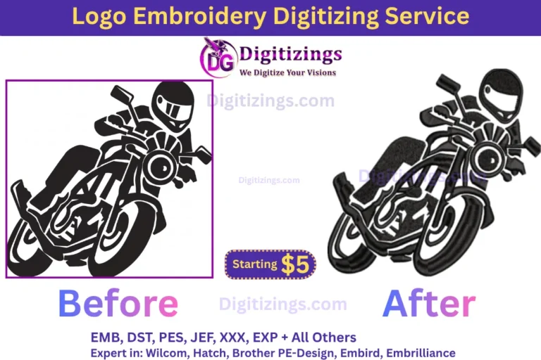 logo embroidery digitizing service