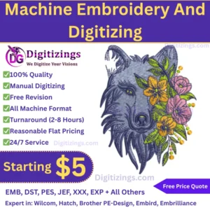High-Quality Machine Embroidery And Digitizing