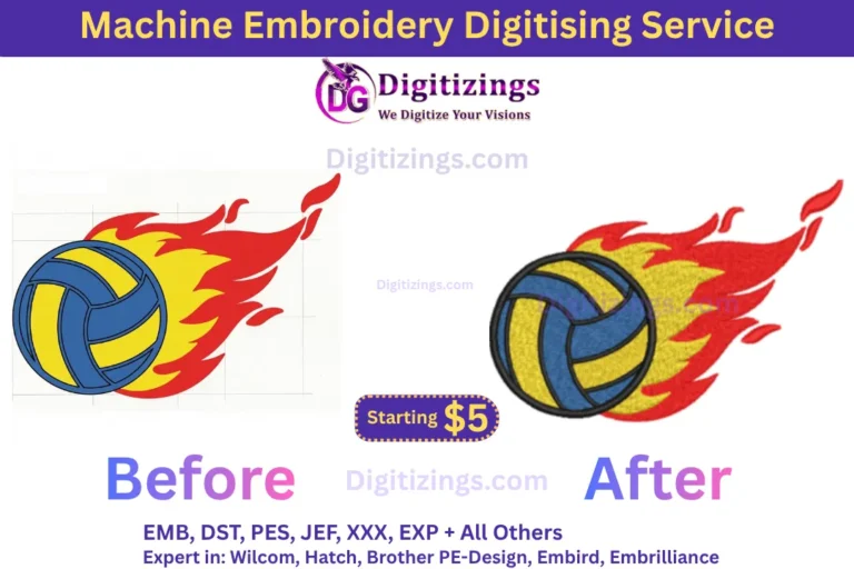 machine embroidery digitising service