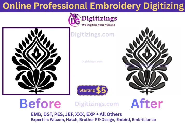 online professional embroidery digitizing