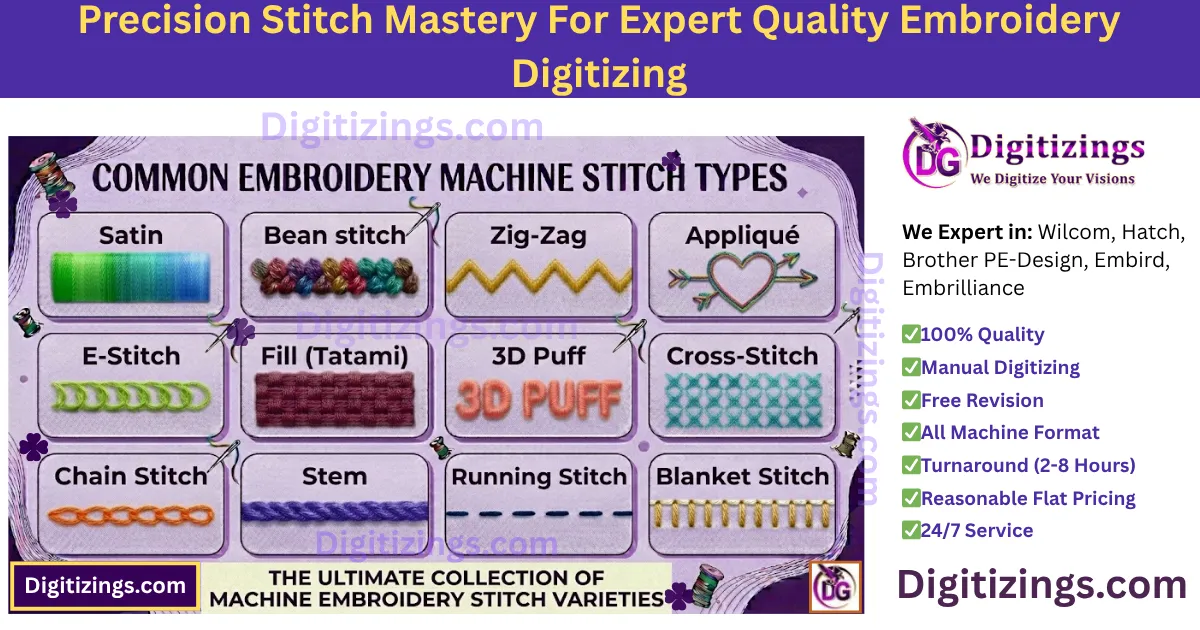 precision stitch mastery for expert quality embroidery digitizing