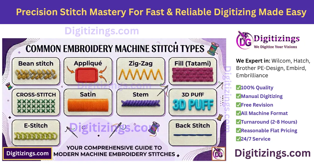 precision stitch mastery for fast & reliable digitizing made easy