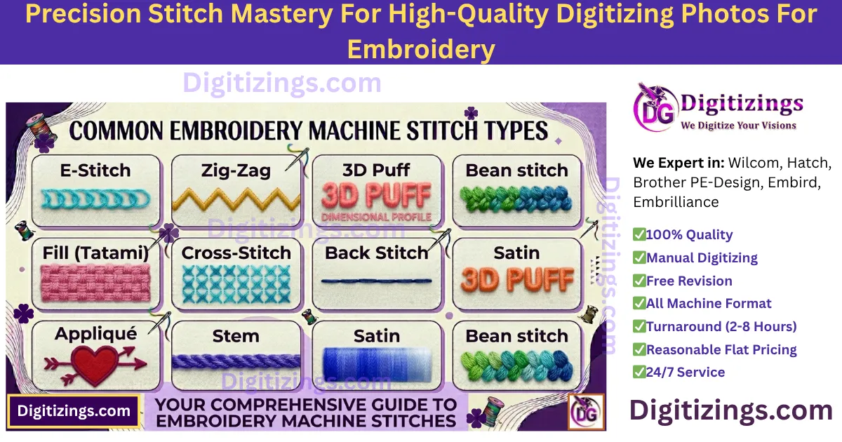 precision stitch mastery for high-quality digitizing photos for embroidery