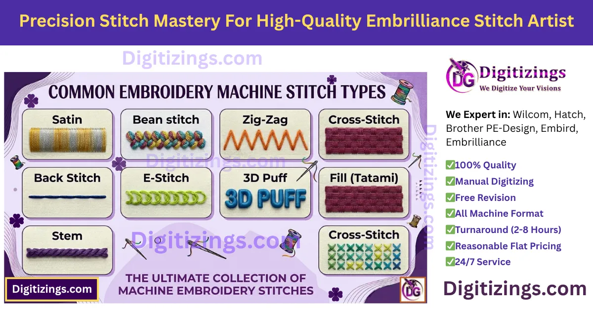precision stitch mastery for high-quality embrilliance stitch artist
