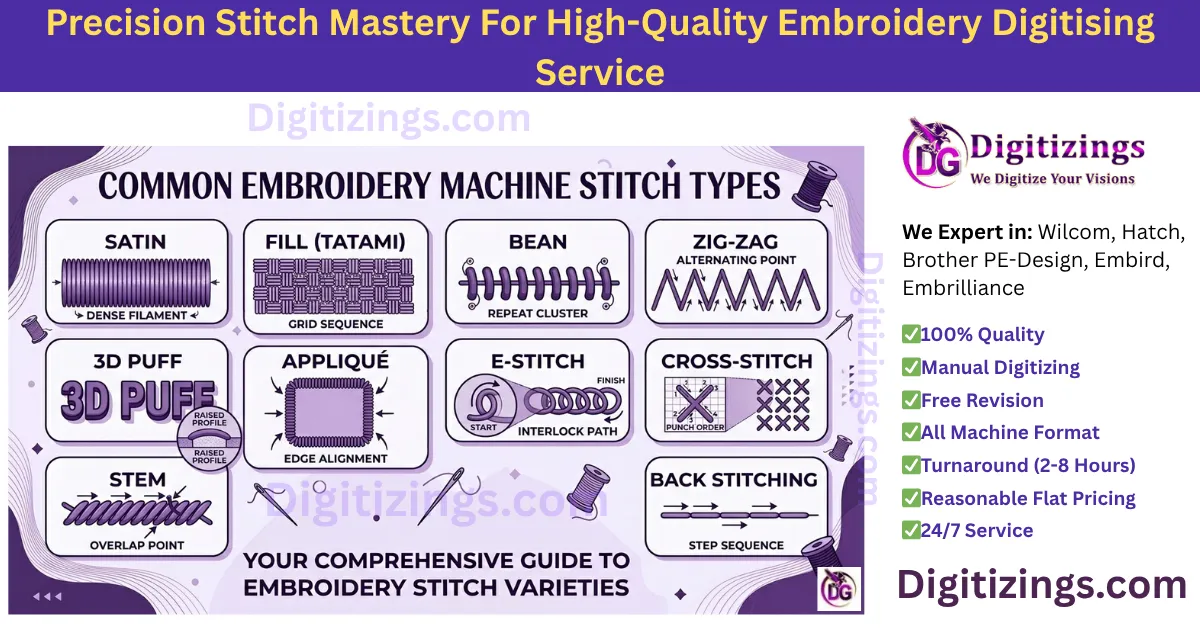 precision stitch mastery for high-quality embroidery digitising service