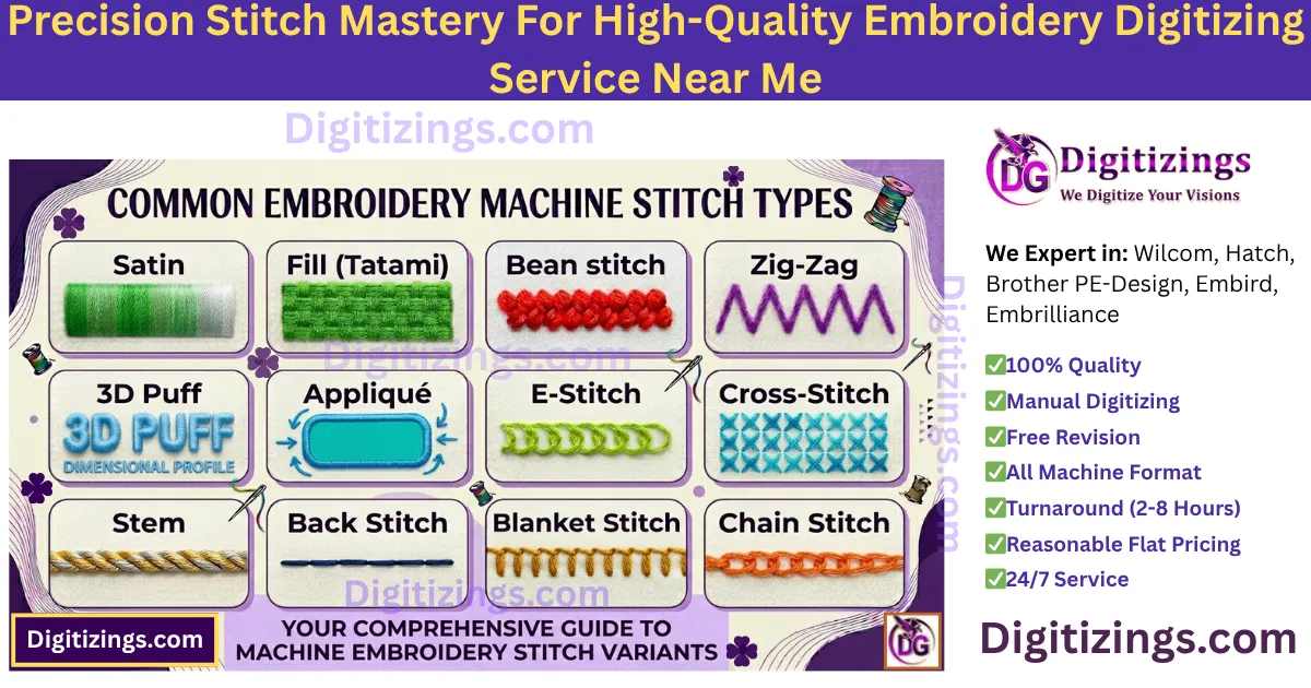 precision stitch mastery for high-quality embroidery digitizing service near me