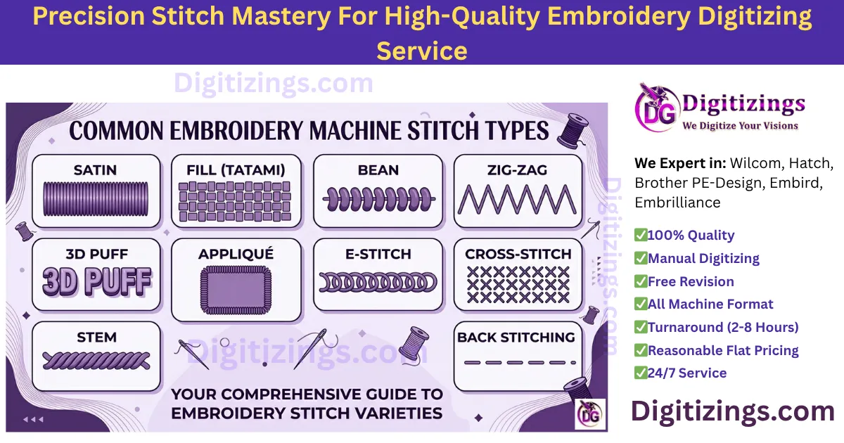 precision stitch mastery for high-quality embroidery digitizing service