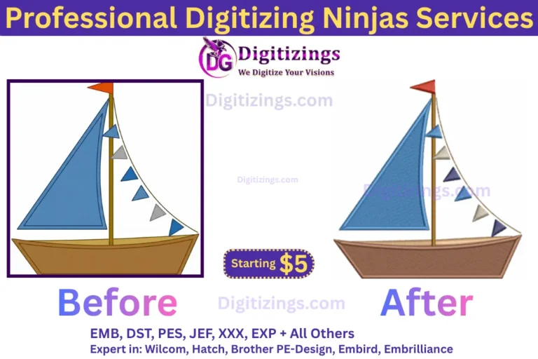 professional digitizing ninjas services