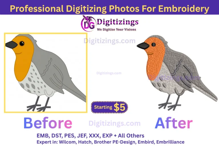 professional digitizing photos for embroidery