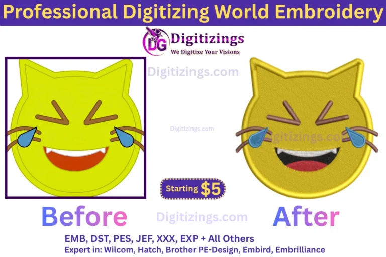 professional digitizing world embroidery