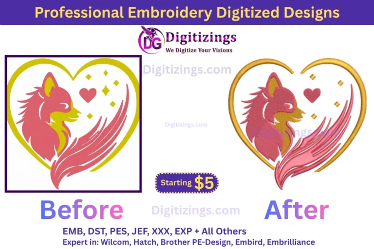professional embroidery digitized designs