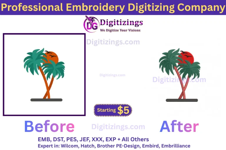 professional embroidery digitizing company