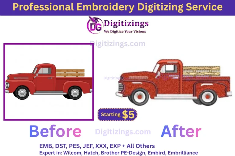 professional embroidery digitizing service