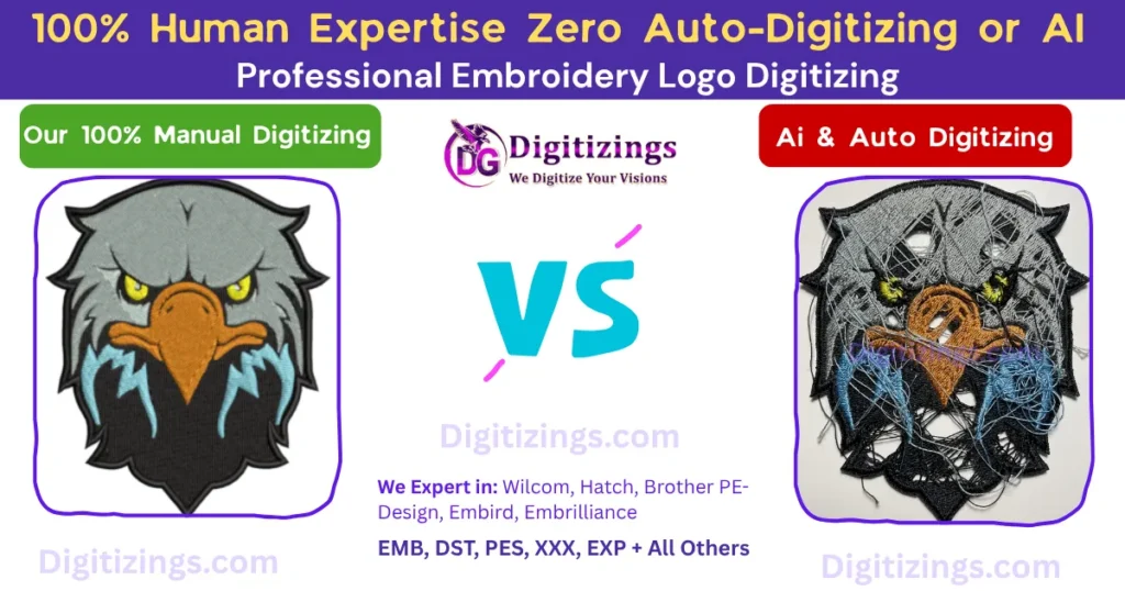 professional embroidery logo digitizing