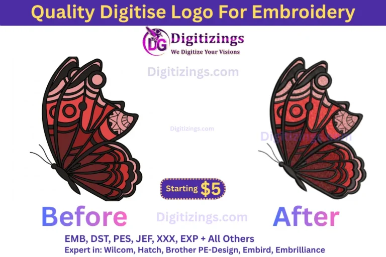quality digitise logo for embroidery