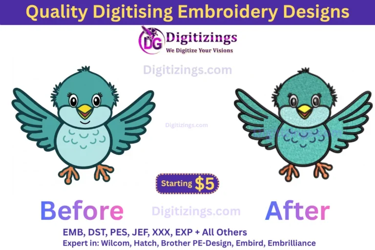 quality digitising embroidery designs