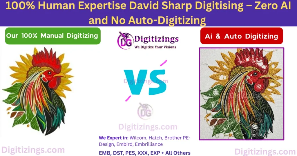 100% human expertise david sharp digitising – zero ai and no auto-digitizing
