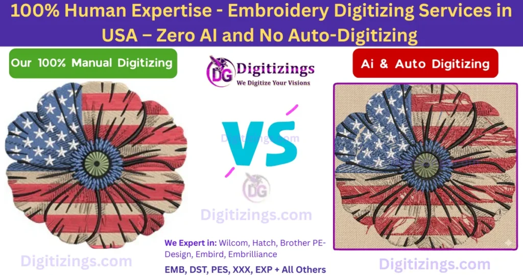 100% human expertise - embroidery digitizing services in usa – zero ai and no auto-digitizing