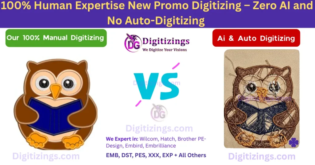 100% human expertisenew promo digitizing – zero ai and no auto-digitizing