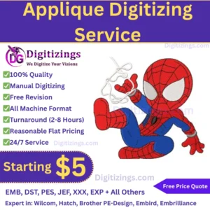Applique Digitizing Service