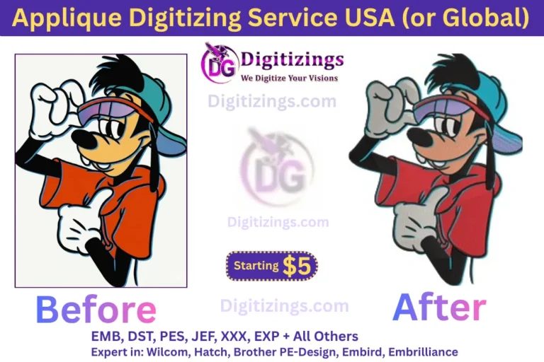 applique digitizing service usa (or global)