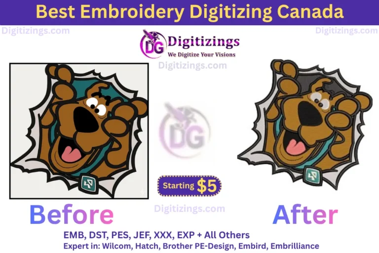 best embroidery digitizing canada