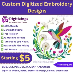 Custom Digitized Embroidery Designs