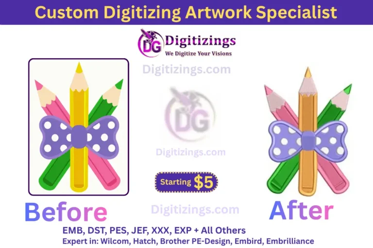 custom digitizing artwork specialist