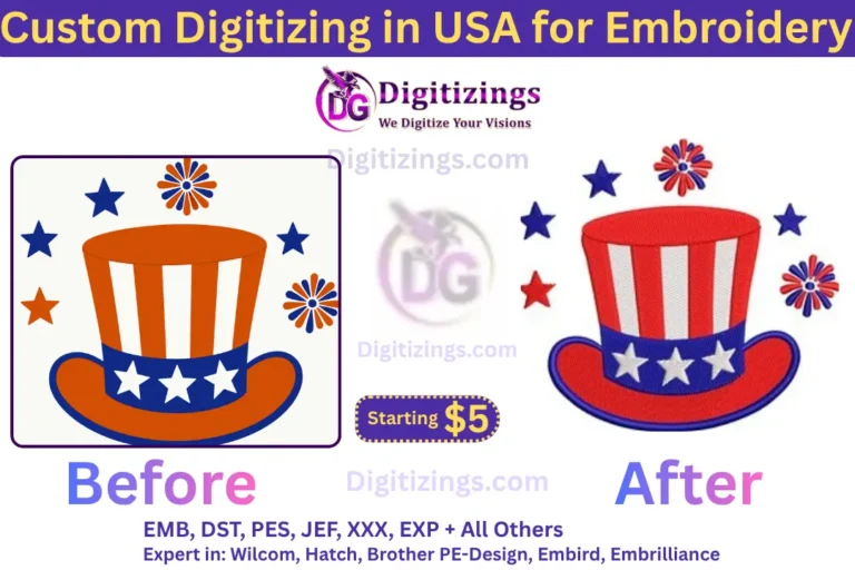 custom digitizing in usa for embroidery