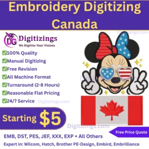 Embroidery Digitizing Canada