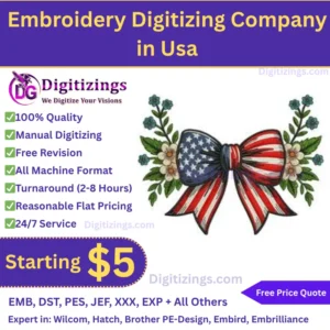 Embroidery Digitizing Company in Usa