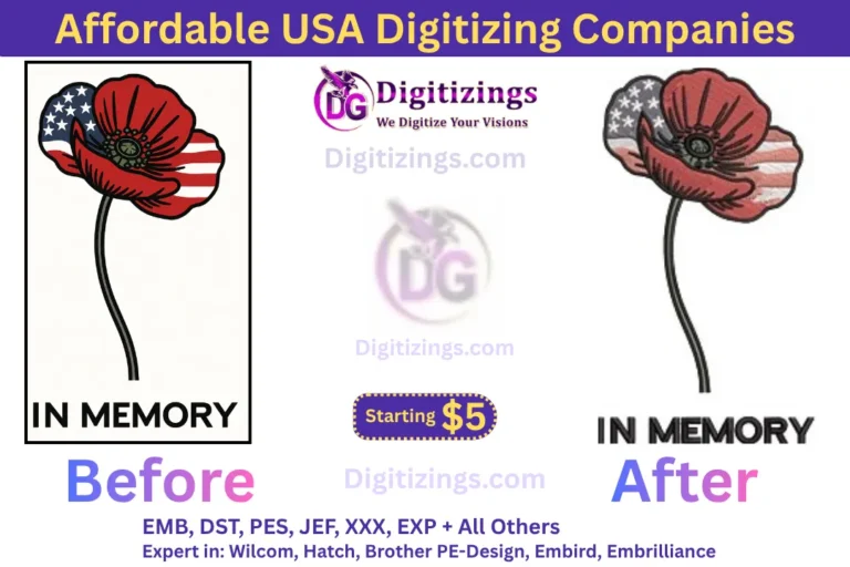 embroidery digitizing company in usa services