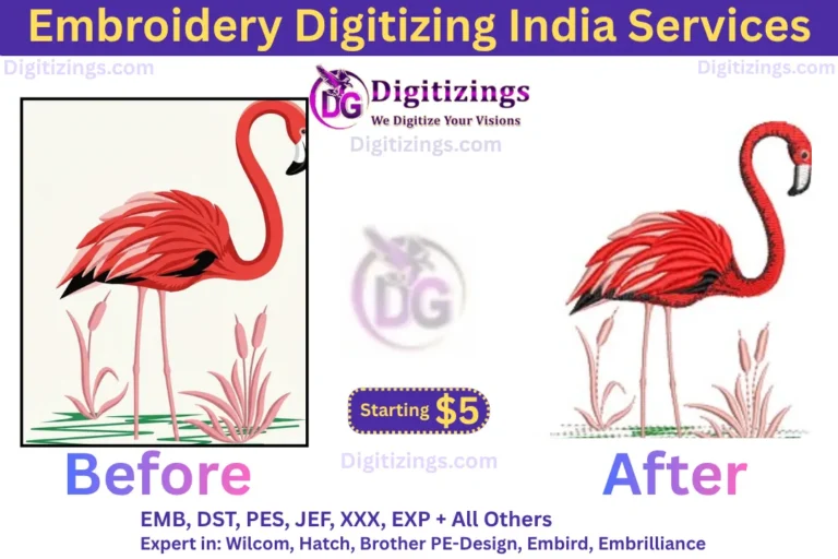 embroidery digitizing india services