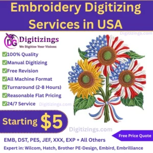 Embroidery Digitizing Services in USA