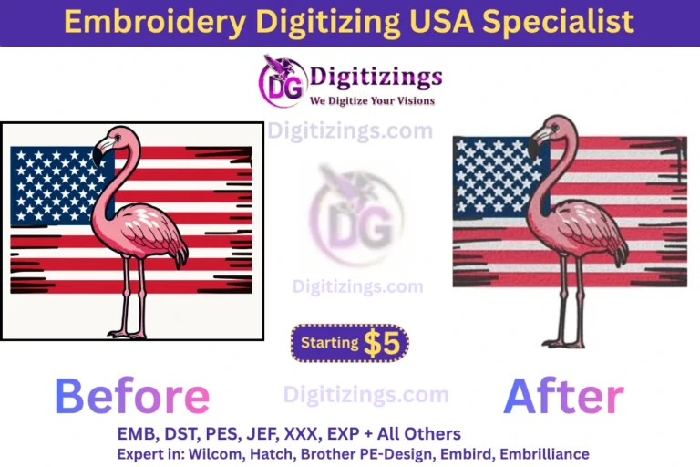 embroidery digitizing usa specialist