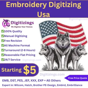 Embroidery Digitizing Usa