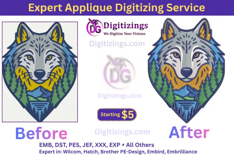 expert applique digitizing service