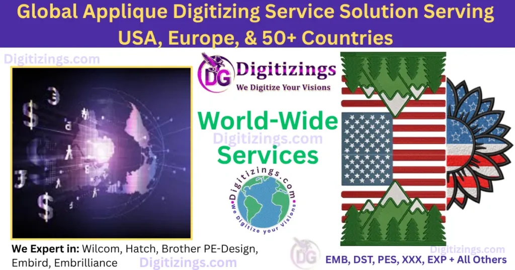global applique digitizing service solution serving usa, europe, & 50+ countries
