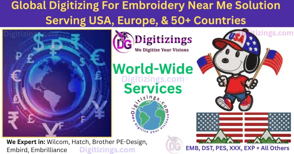 global digitizing for embroidery near me solution serving usa, europe, & 50+ countries