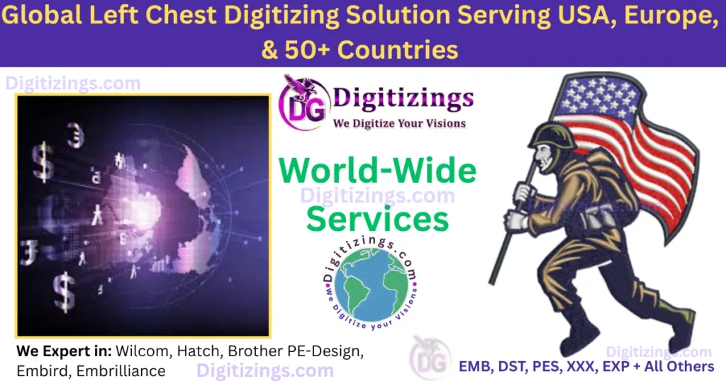 global left chest digitizing solution serving usa, europe, & 50+ countries