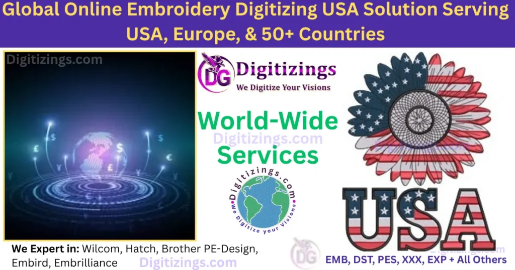 global online embroidery digitizing usa solution serving usa, europe, & 50+ countries