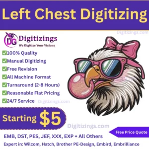 Left Chest Digitizing