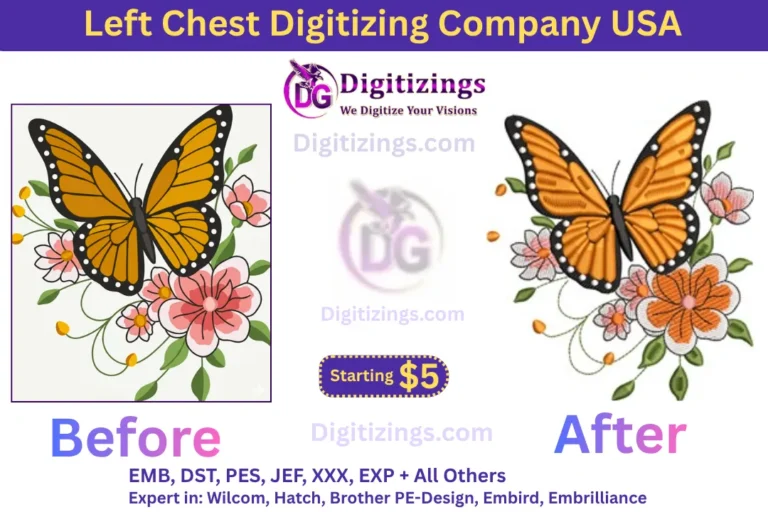 left chest digitizing company usa