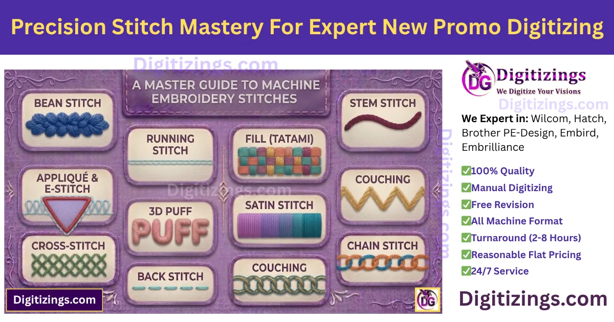 precision stitch mastery for expert new promo digitizing