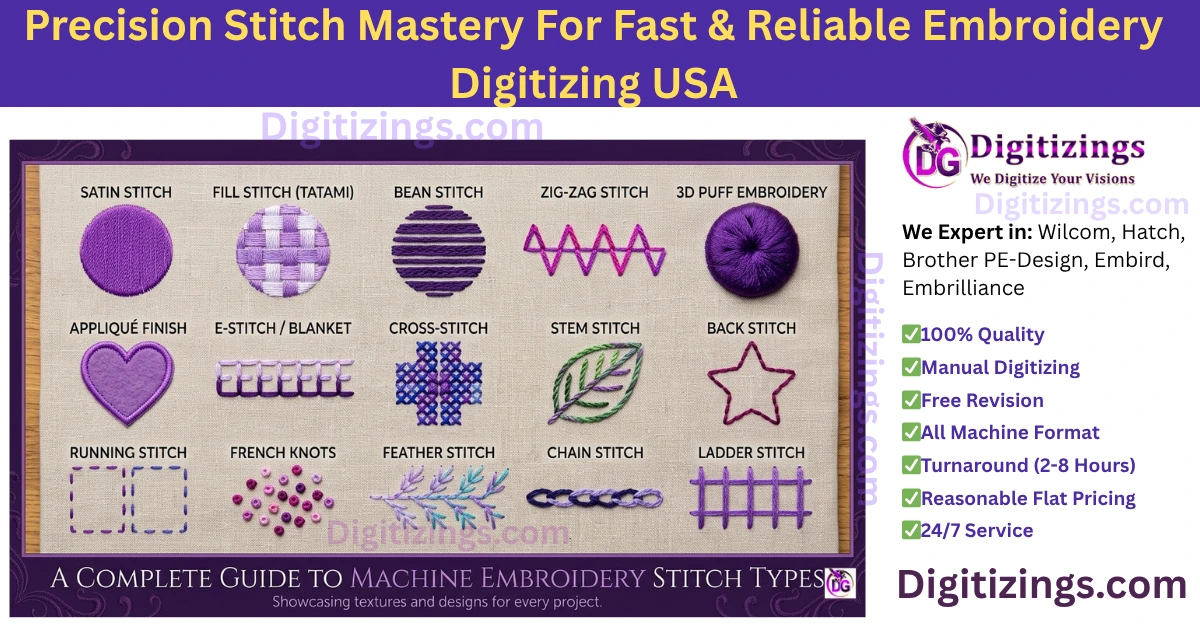 precision stitch mastery for fast & reliable embroidery digitizing usa