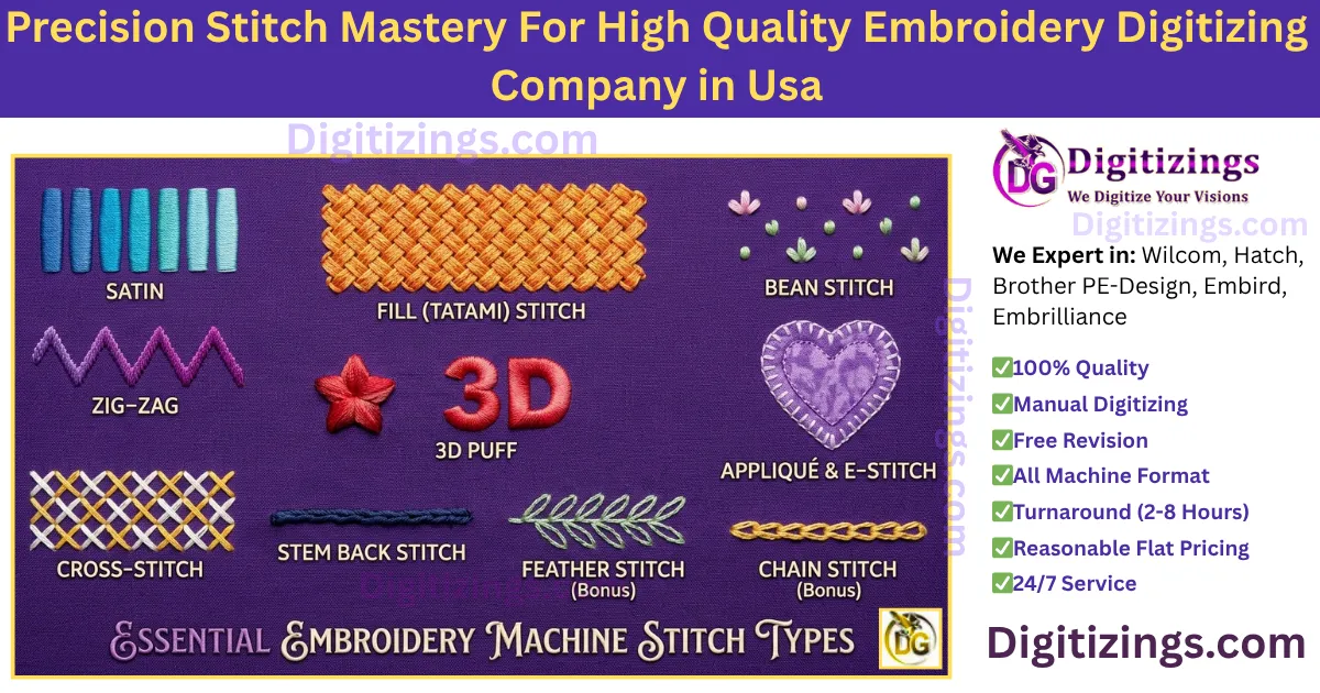 precision stitch mastery for high quality embroidery digitizing company in usa