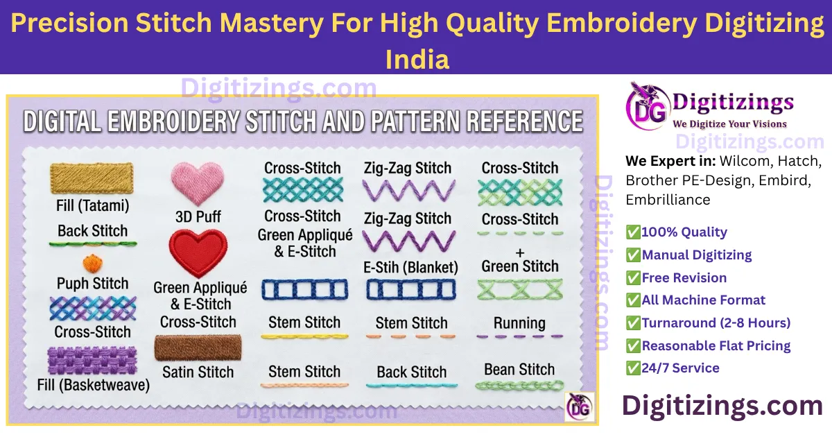 precision stitch mastery for high quality embroidery digitizing india