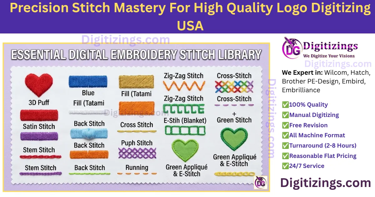 precision stitch mastery for high quality logo digitizing usa