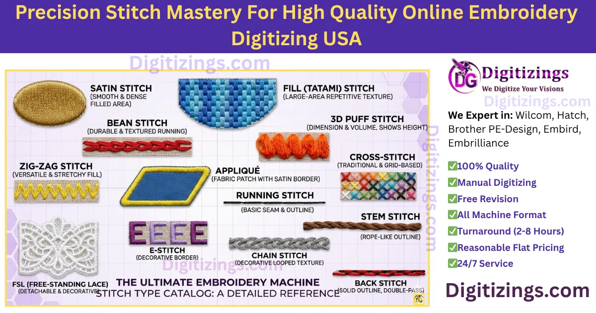 precision stitch mastery for high quality online embroidery digitizing usa