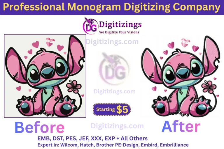 professional monogram digitizing company